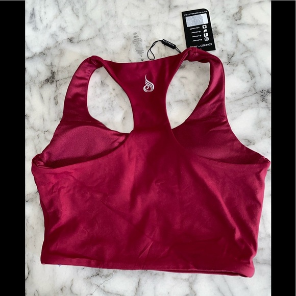 NEW Ryderwear NKD Sports bra - Berry Red - Picture 3 of 4